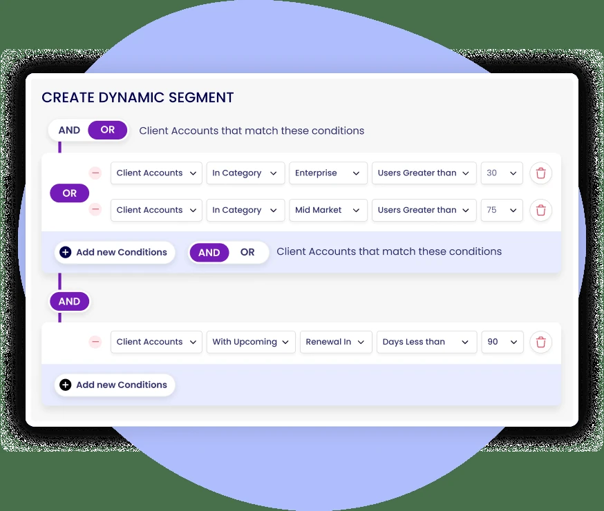 Create dynamic segmentation
